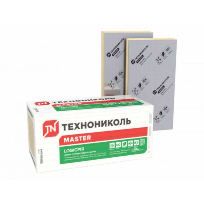 Утеплитель Технониколь LOGICPIR Ф/Ф Г4 40х600х1200-L